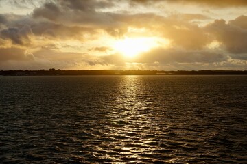 North sea island sunset