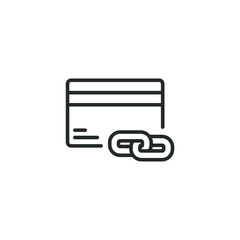 simple vector icon card maintenance editable. isolated on white background. 