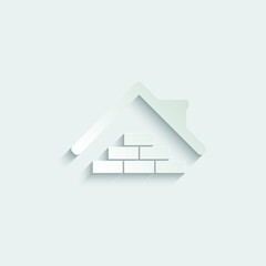 House building icon, home build icon vector House repair sign
