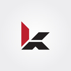 Letter K vector design illustrations