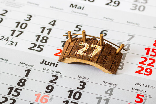 Kalenderblatt 26 Mai 2022 Christi Himmelfahrt mit Brückentag am 27 Mai