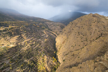 mountainous landscape in the province of Granada in southern Spain