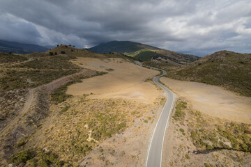 mountainous landscape in the province of Granada in southern Spain