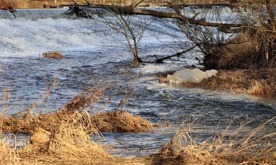 river in winter