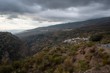 Fototapeta na wymiar mountainous landscape in the province of Granada in southern Spain