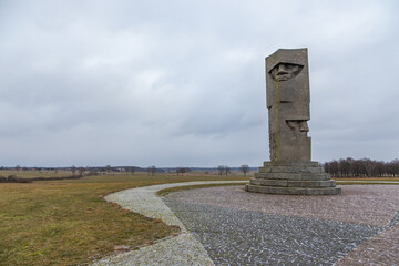 Grunwald monument on the battlefield. Poland.
