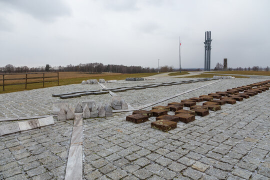 Grunwald monument on the battlefield. Poland.