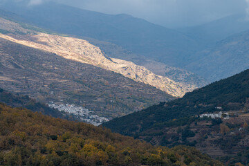 Obraz premium Mountainous landscape in Sierra Nevada of Granada in southern