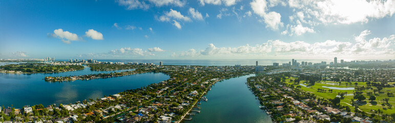 Beautiful Miami Beach panorama landscape