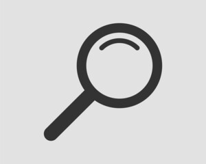 Magnifying lens icon. Zoom loupe sign, find symbol. Vector tool