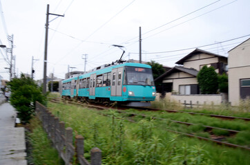 Obraz premium 走る電車