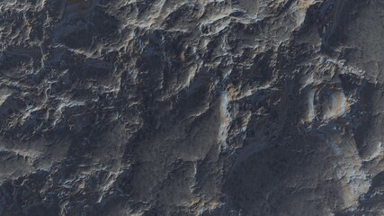 abstract aerial view, abstract cosmic texture, top view of alien planet 3d render