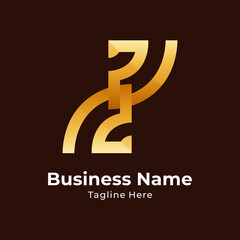 Obraz premium signal letter S logo, two interlocking signal bar icons