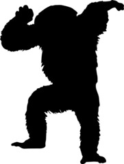 Monkey Silhouettes Monkey SVG EPS PNG