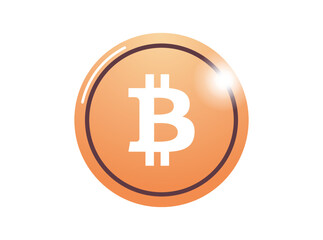 Cryptocurrency and coin flat vector illustration.
