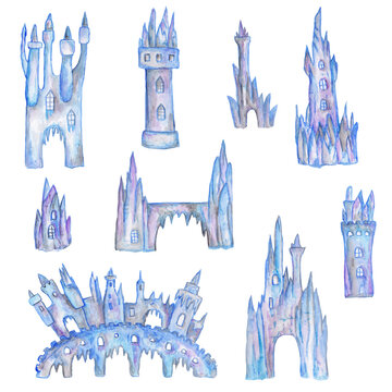 Watercolor ice palace