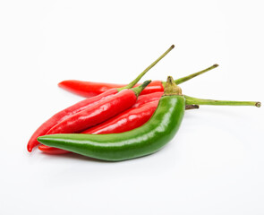 Red chili pepper isolated on a white background
