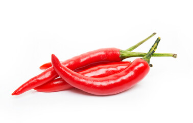 Red chili pepper isolated on a white background