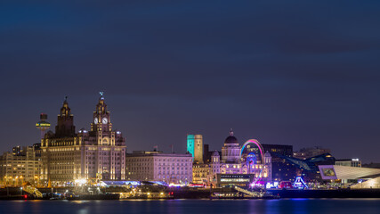 Plakat Liverpool at night