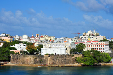 Fototapeta premium Buildings in old San Juan, Puerto Rico