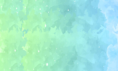watercolor vector background like a water, green and blue gradient
