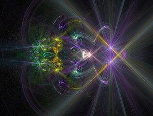 Imaginatory fractal abstract background Image