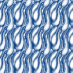 seamless pattern with abstract wavy lines of light blue and white color, modern pattern print