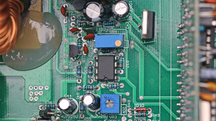 Close up of a circuit board	