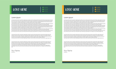 Letrrerhead Template Design.