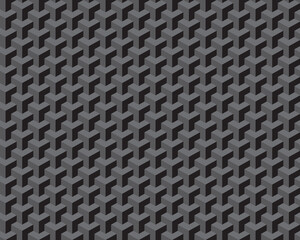 Geometric gray polygons, seamless pattern, repeats ornament - 478013889