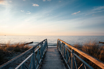 Obraz premium Walk to the Beach