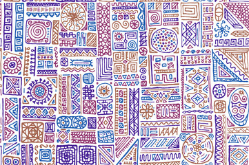 Traditional african vector seamless pattern design