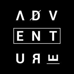 Adventure Typography design. Vector illustration.