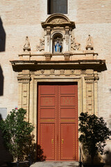 Fototapeta na wymiar Main facade of the Parish of Our Lady of Health in Xirivella, Valencia
