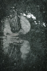 After sitting on the ice for a while, I left a very interesting imprint.