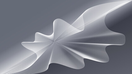 Obraz premium Abstract gray wave design vector background