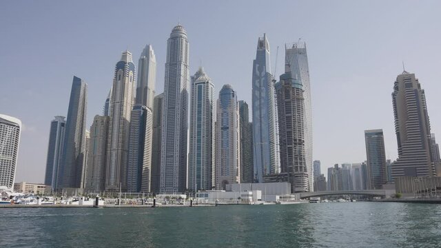 Dubai Marina Entrance Forward Motion