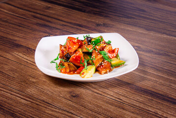 Thai Salad with vegetables and soy sauce