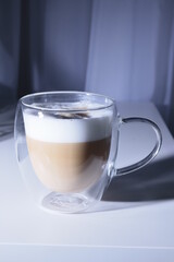 cup of coffee on a table