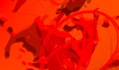 Cartoon water liquid particles droplets. Abatract painting. 2d illustration. Frozen motion small particle molecules. © Jakub