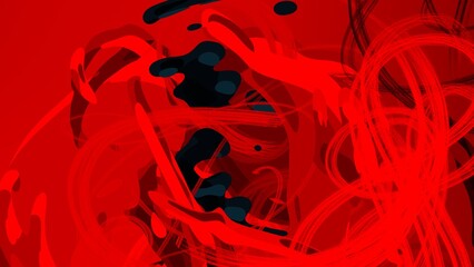 Cartoon water liquid particles droplets. Abatract painting. 2d illustration. Frozen motion small particle molecules. © Jakub