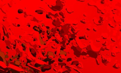 Cartoon water liquid particles droplets. Abatract painting. 2d illustration. Frozen motion small particle molecules. © Jakub