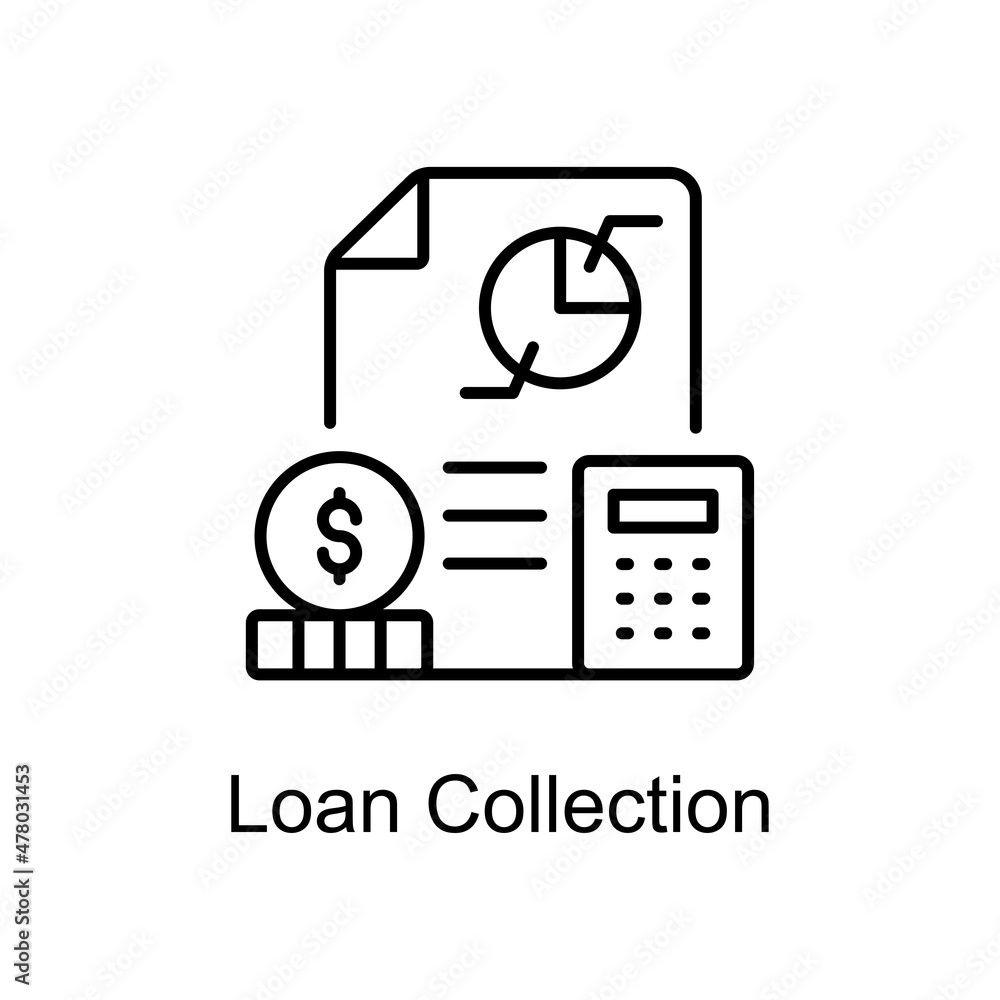 Poster loan collection vector line icons for your digital or print projects.