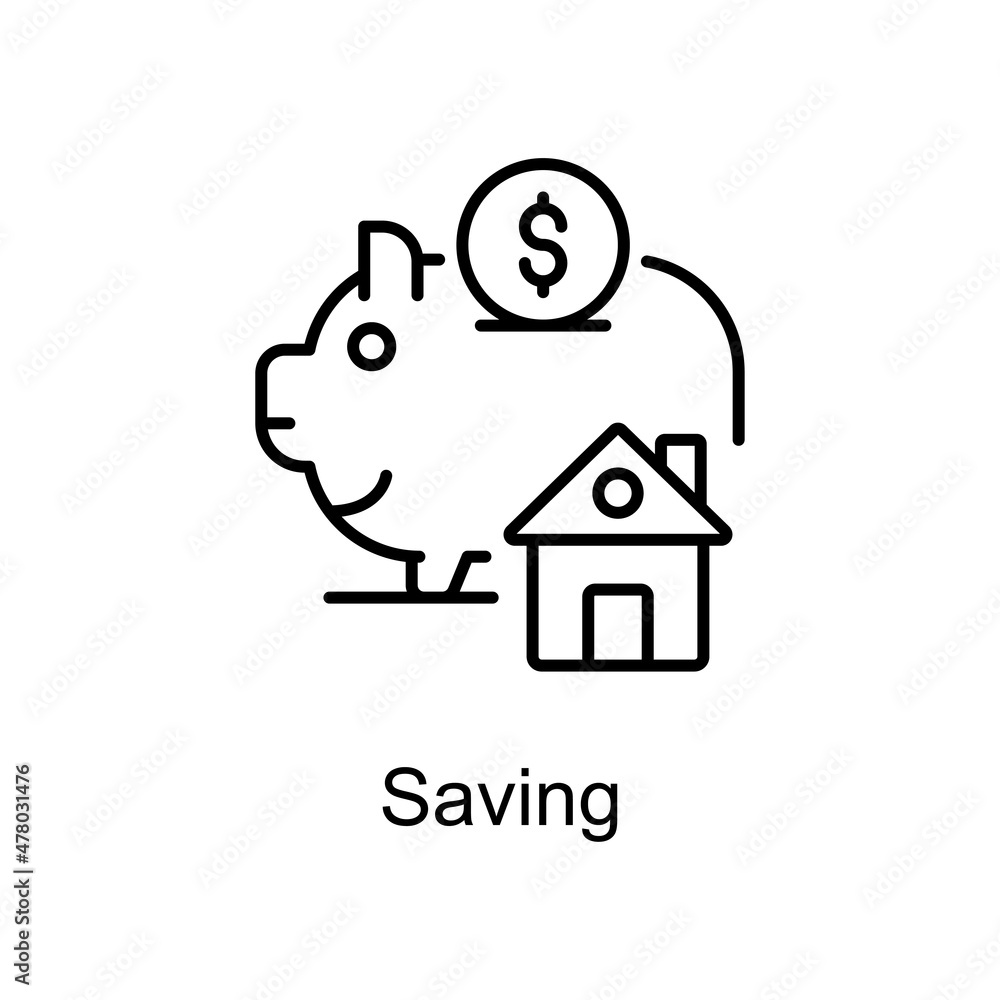 Poster saving vector line icons for your digital or print projects.