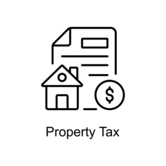 Property Tax Vector line icons for your digital or print projects.