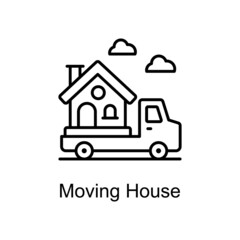 Moving House Vector line icons for your digital or print projects.