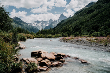 mountain river in the mountains