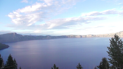 Gorgeous view of Full crater lake 