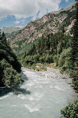 river in the mountains