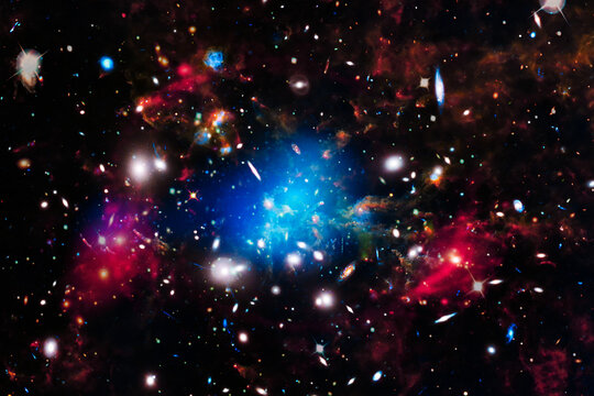 Marvelous galaxy in a deep space. The elements of this image furnished by NASA.